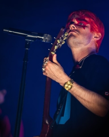 Waterparks lead singer, Awsten Knight, performing at Ace of Spades in Sacramento
