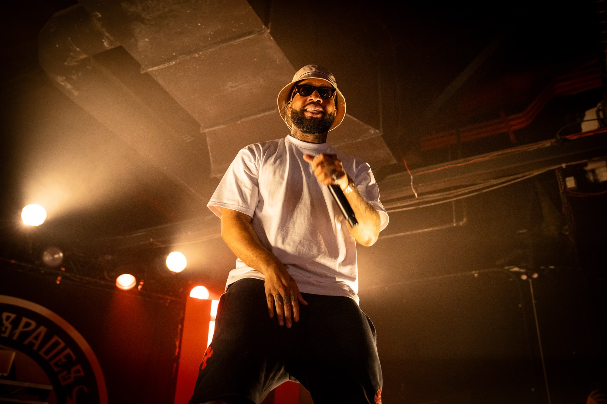 Rapper, Larry June, performing at Ace of Spades in Sacramento, CA.