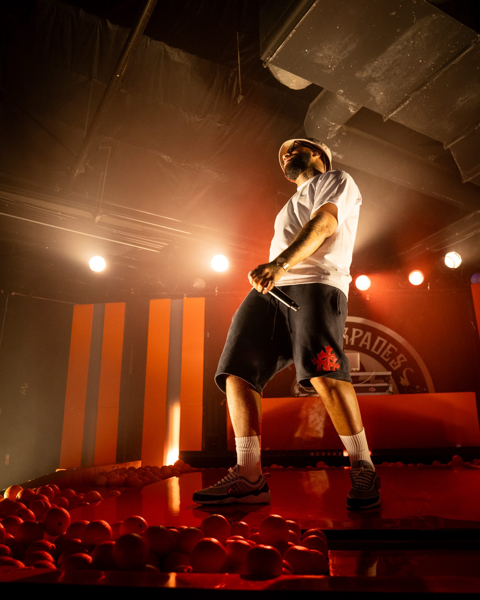 Rapper, Larry June, performing at Ace of Spades in Sacramento, CA.