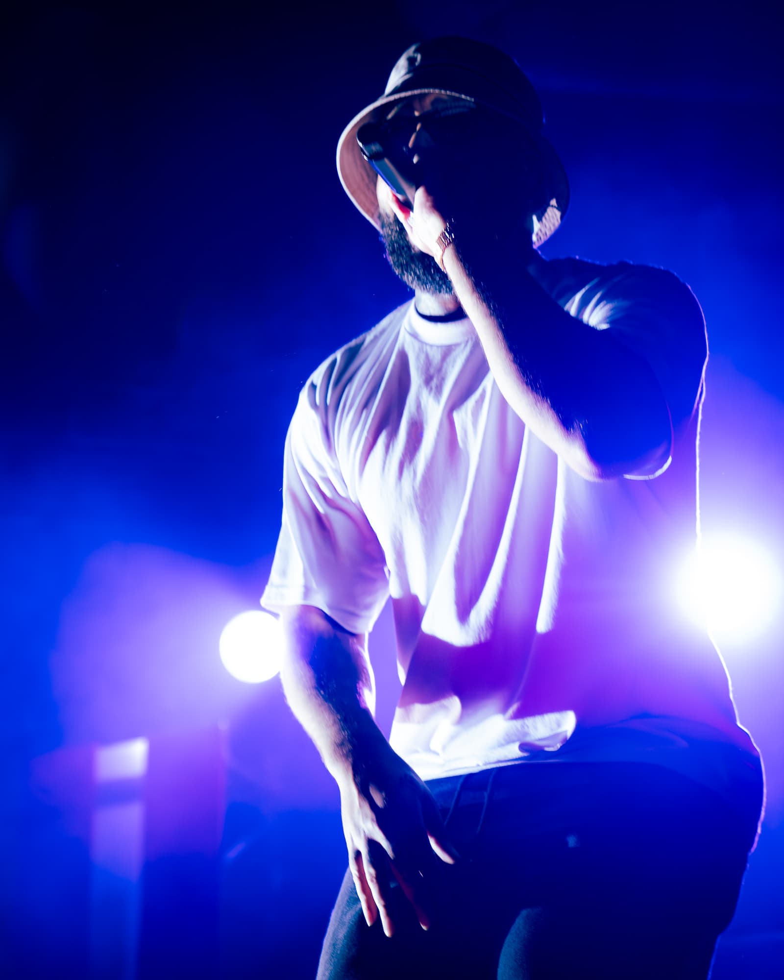 Rapper, Larry June, performing at Ace of Spades in Sacramento, CA.