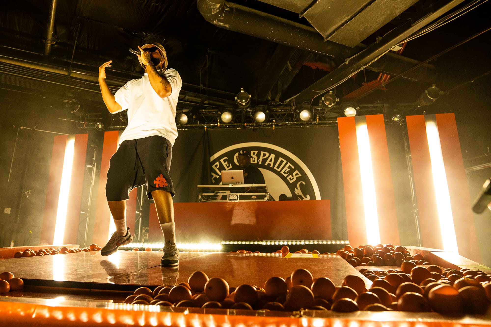 Rapper, Larry June, performing at Ace of Spades in Sacramento, CA.