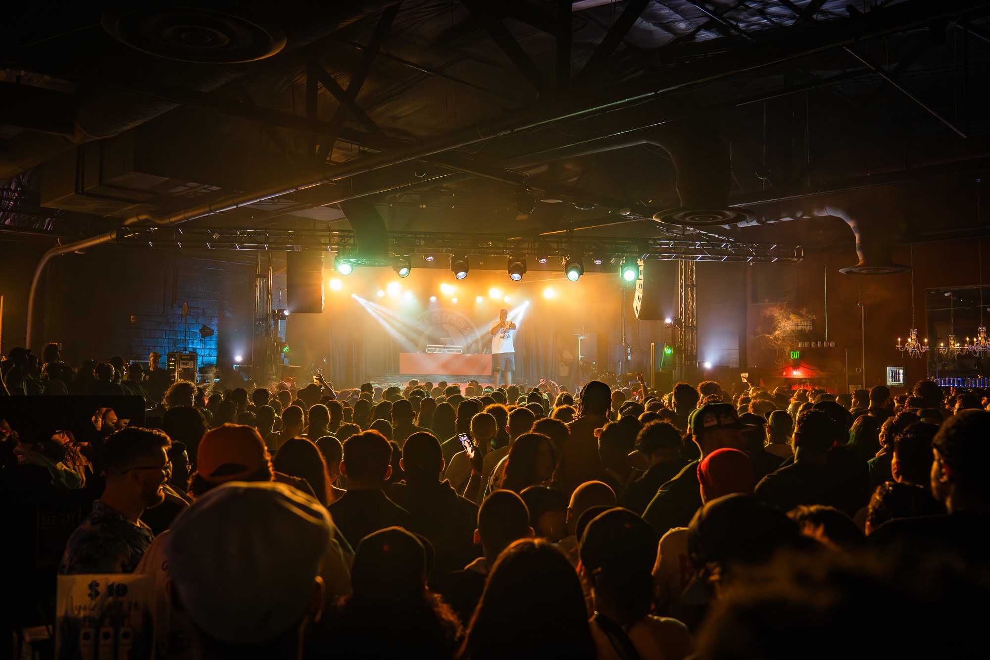 Rapper, Monroe Flow, performing at Ace of Spades in Sacramento, CA