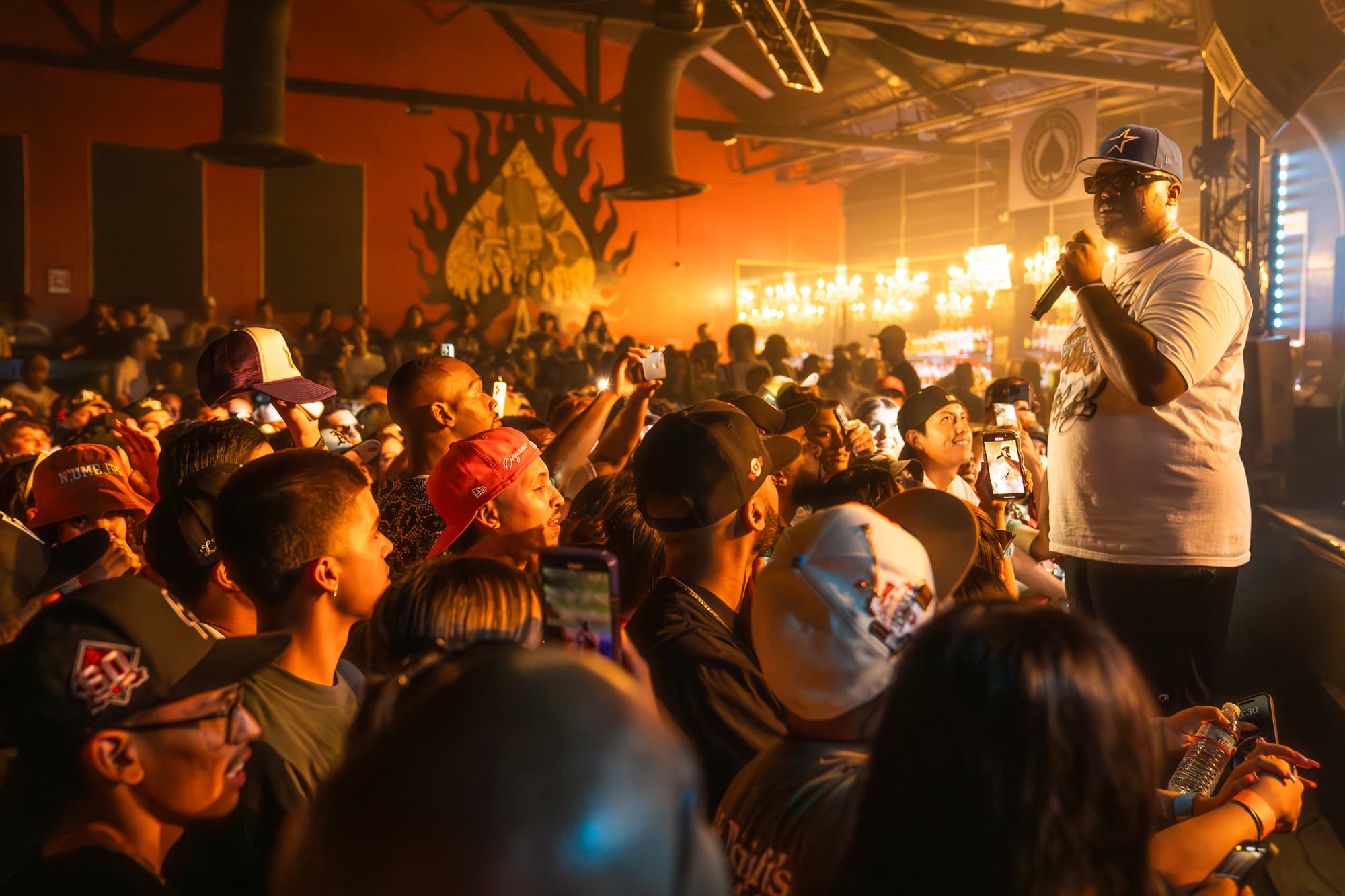 Rapper, Monroe Flow, performing at Ace of Spades in Sacramento, CA