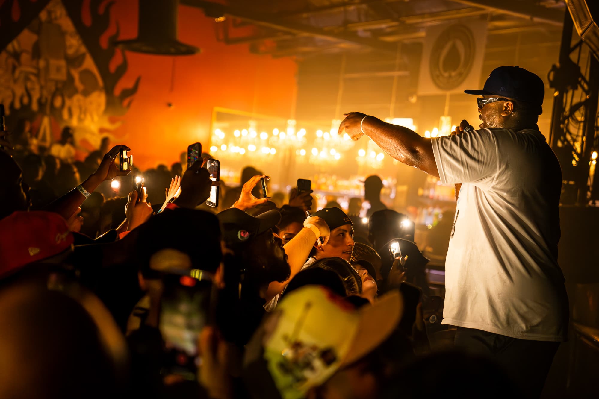 Rapper, Monroe Flow, performing at Ace of Spades in Sacramento, CA
